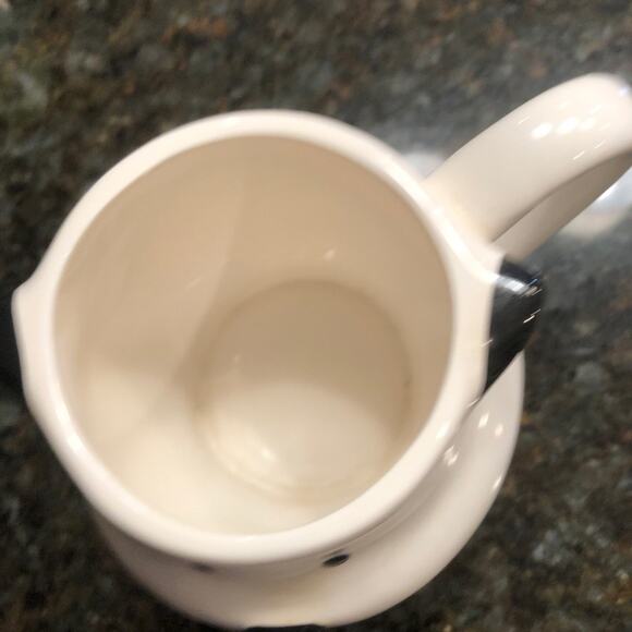 Vintage Dept 56 Pets Dog Mug Ceramic 3 Dimensional White Black Puppy Coffee READ - Picture 15 of 16